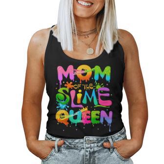 Mom Of The Slime Queen Birthday Family Matching Party Women Tank Top - Thegiftio UK