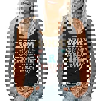 Mommy Of A Threenager 3Rd Birthday Matching Family Boho Women Tank Top - Monsterry