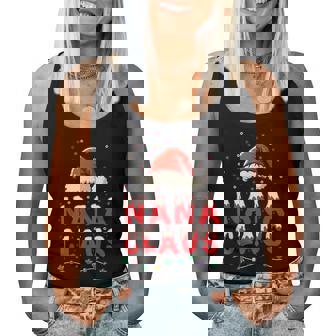 Nana Claus Christmas Santa Hat Family Holiday Women Tank Top - Seseable