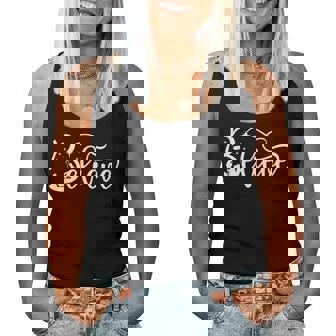 Nativity Scene Believe Christian Family Merry Christmas Xmas Women Tank Top | Seseable CA