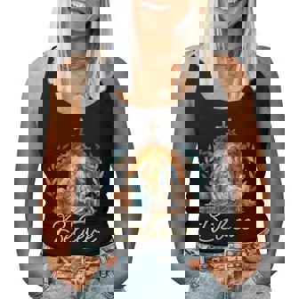 Nativity Scene Believe Christian Xmas Family Merry Christmas Women Tank Top - Thegiftio