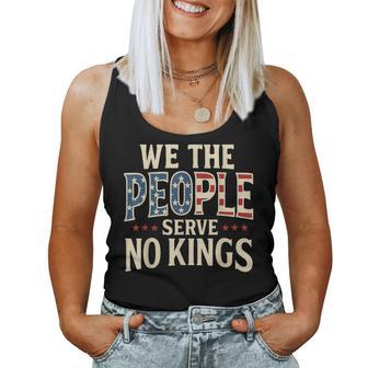 No Kings Retro Patriotic Women Women Tank Top | Seseable CA