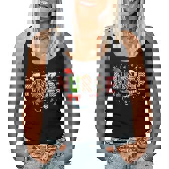 Nurse Christmas Crew Nurses Group Xmas Holiday Pajama Women Tank Top | Seseable CA