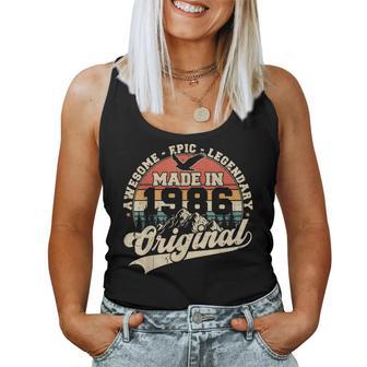 Original 1986Intage Cadeau 40E Anniversaire Hommes S Débardeur pour femme - Cadeauxyz
