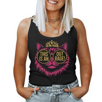 This Is An Outrage Princess Cat Donut Gold Mens Women Tank Top - Thegiftio UK