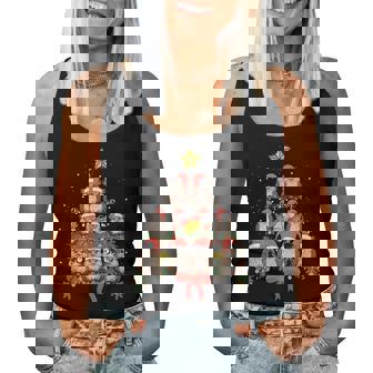 Owl Xmas Tree Ornaments Cute Bird Lover Christmas Owl Women Tank Top | Seseable CA