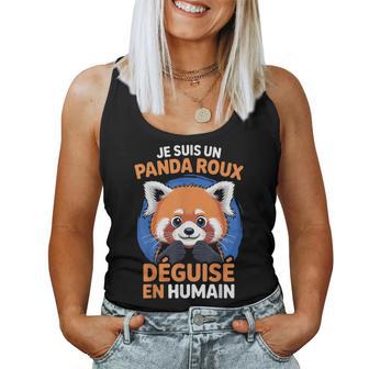 Panda Roux Déguisé Motif Mignon Humour Pandas Roux Débardeur pour femme - Cadeauxyz