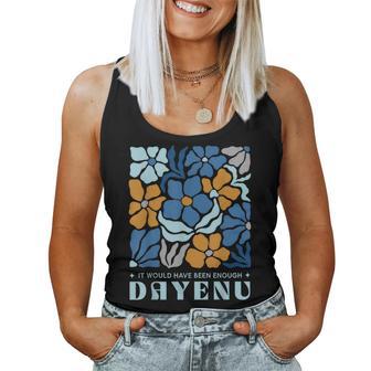 Passover Dayenu Boho Floral Pesach Jewish Humor Women Tank Top | Mazezy