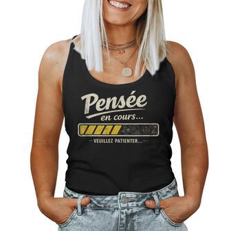 Pensée En Cours Cadeau Homme Humour Original Drole Débardeur pour femme - Cadeauxyz