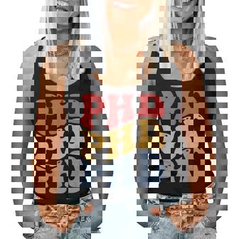 Phd Groovy Graduación Doctorado Camiseta sin mangas para mujer - Regaloses