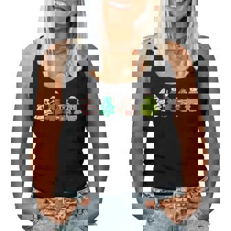 Physical Therapy Christmas Cake Tree Nurse Xmas Pajama Women Tank Top | Mazezy