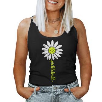 Pickleball Daisy Flower Pickle Ball Mom Grandma Women Tank Top - Thegiftio