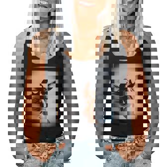 Pinup Girl 男性用 セクシーなブルネットファッションモデル 長袖tシャツ レディースタンクトップ - Kawaiitshirt