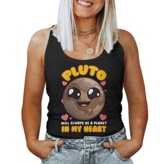 Plutóniempreerá Un Planeta En Mi Corazón Cuello Camiseta sin mangas para mujer - Regaloses