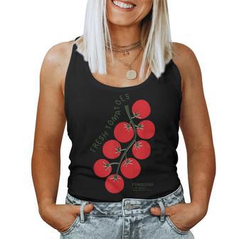 Pomodori Freschi Fresh Tomatoes Italianummer Tomatoes レディースタンクトップ - Kawaiitshirt