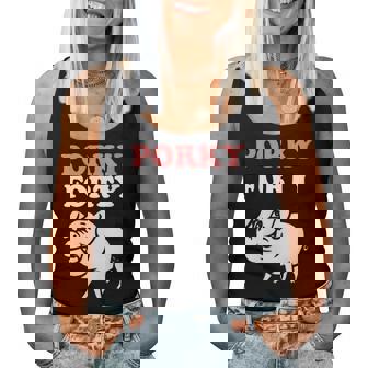 Porky Forty Drôle De 40 Ans Pour Les Amateurs De Cochons Débardeur pour femme - Cadeauxyz