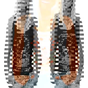 Porupuesto Estoy Triste Me Atraen Los Hombres Divertido Esqueleto Floral Camiseta sin mangas para mujer - Regaloses