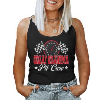 Race Car Birthday Party Racing Family Great Grandma Pit Crew Women Tank Top - Monsterry