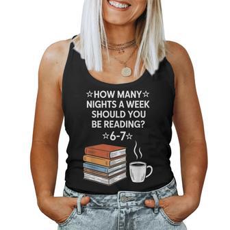Reading 6-7 Six Seven Meme English Teacher Book Lover Women Tank Top - Monsterry