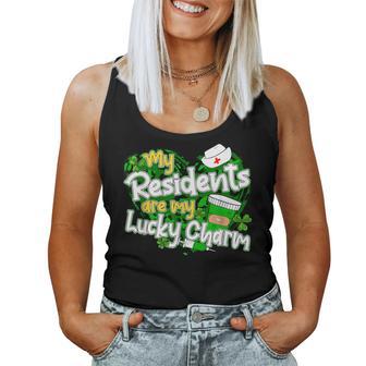 My Residents Are My Lucky Charms Patrick's Day Doctor Nurse Women Tank Top - Thegiftio UK