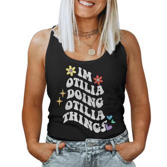 Retro Groovy Im Otilia Haciendo Otilia Cosas Divertidas Madre Camiseta sin mangas para mujer - Regaloses