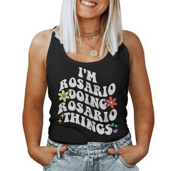 Retro Groovy Im Rosario Haciendo Rosario Cosas Divertidas Madre Camiseta sin mangas para mujer - Regaloses