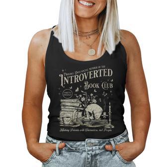 Retro Proud Anti Social Member Of Introverted Book Club Women Tank Top - Thegiftio UK