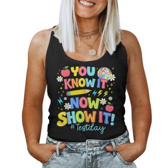 Rock The Test Test Day State Testing Teacher Staar Test Women Tank Top | Seseable FR