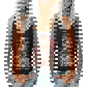 Rote Haare Rockabilly Pin Up Girl Retrointage Lutscher 50Er Jahre Tank Top Frauen - Geschenkecke