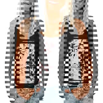 Samurai Giraffe Ninja Budo Japan Worrior Cherry Blosson レディースタンクトップ - Kawaiitshirt