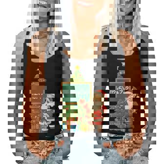 Santa 67 Math Teacher Christmas Meme School Costumes Women Tank Top | Seseable CA