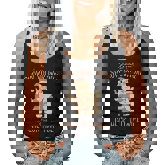 Santa Says Show Your Work & Check It Twice Math Teacher Xmas Women Tank Top - Seseable