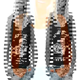 Sarcastic Santa I Know Where You Live Xmas Women Tank Top - Monsterry