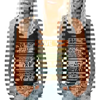 Save Rescue Recycle Plant Care Earth Day Women Tank Top | Seseable CA