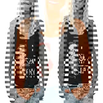 I Saw That Santa Sarcastic Holiday Women Tank Top - Monsterry