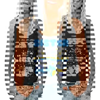 Sister Of The Bday Boy Blue Dog Theme Party Family Matching Women Tank Top - Monsterry