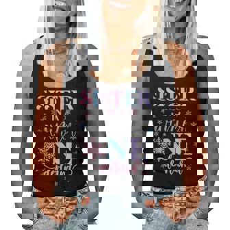 Sister In A Winter Onederland Birthday Girl Sweet Snowflake Women Tank Top | Mazezy