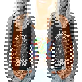 Six Seven 6 7 Bruh Christmas Dabbing Elf Math Teacher Women Tank Top | Seseable CA