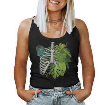 Skeleton Plant Body For Gardener Plant Lover Women Women Tank Top - Thegiftio UK
