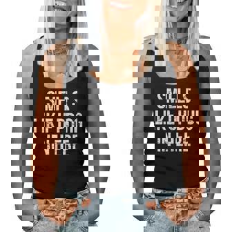 Smells Like Updog In Here Humor Joke For Men Women Women Tank Top | Seseable UK