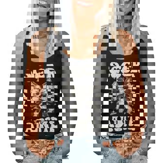 Soccer Auntie Coquette Bow Soccer Aunt Women Tank Top | Seseable UK