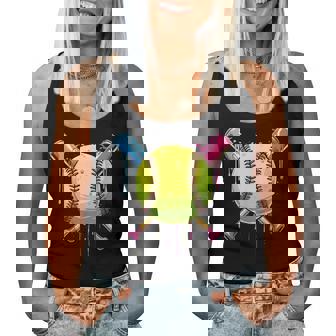 Softball Drip Girls Ice Cream Drip Respect The Drip Women Tank Top - Monsterry