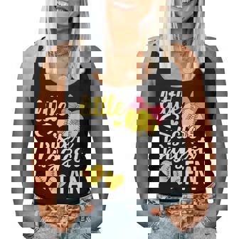 Softball Little Sister Biggest Fan Softball Sister Toddler Women Tank Top | Seseable FR