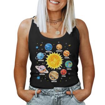 Solar System Planet Space Planets Boys Girls Toddlers Women Tank Top - Monsterry