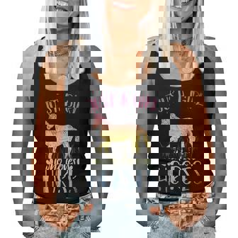 Solo Una Ragazza Che Ama I Cavalli Donne Ragazze Cavallo Canotta da donna - Novitaregali