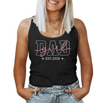 Soon To Be Daddy Of Baby Girl 2026 New Dad 2026 Fathers Day Women Tank Top - Thegiftio UK