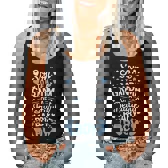 Soon To Be A Grandma Of A Beautiful Baby Boy Proud Family Women Tank Top - Thegiftio