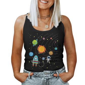 Space Planet Astronaute Geeksystèmeolaire Pour Enfants Garçons Filles Débardeur pour femme - Cadeauxyz