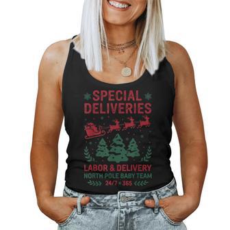 Special Deliveries Labor And Delivery Baby Nurse Christmas Women Tank Top - Monsterry