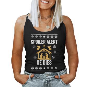 Spoiler Alert He Dies Christian Women Tank Top - Thegiftio UK